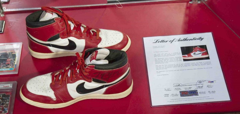 Las zapatillas de Jordan, a subasta por 150.000 dólares